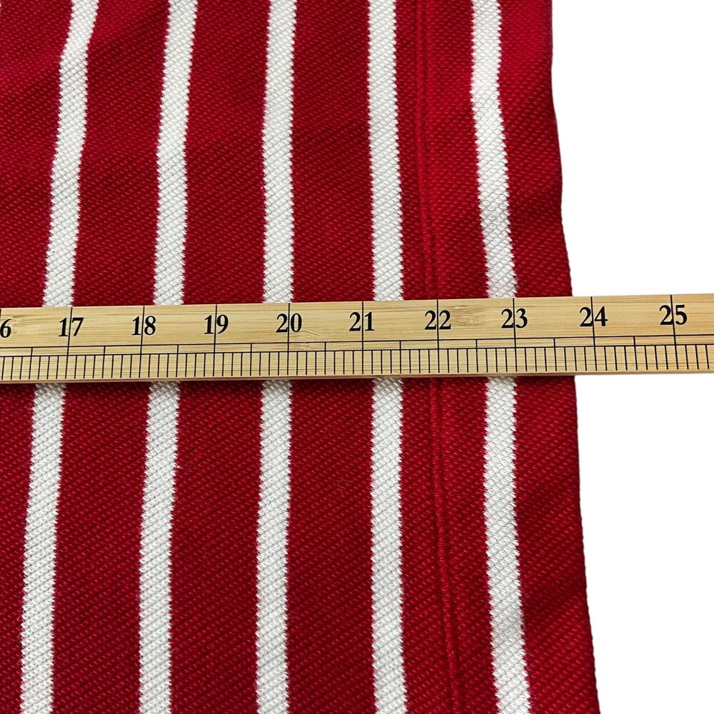 Talbots Beach Terry Hoodie Luna Womens Medium Red White Striped Cotton - Picture 13 of 13